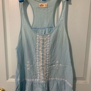 Hollister Baby Blue Hippie Tank Size M